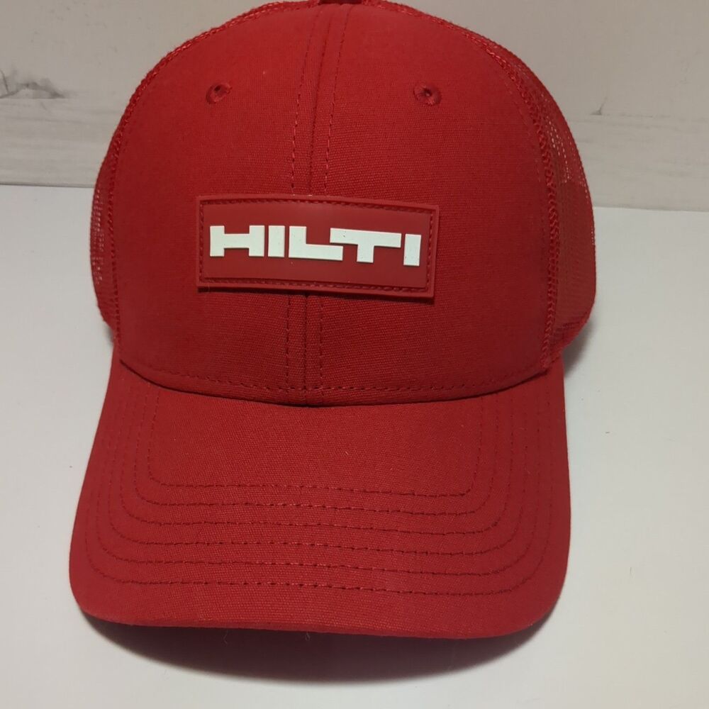 HILTI Tools Logo Trucker Hat Cap, RED, SnapBack MeshBack NEW!